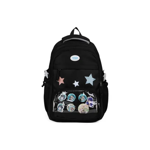 MINIPUDING Composite Cloth Backpack Unisex Multicolor