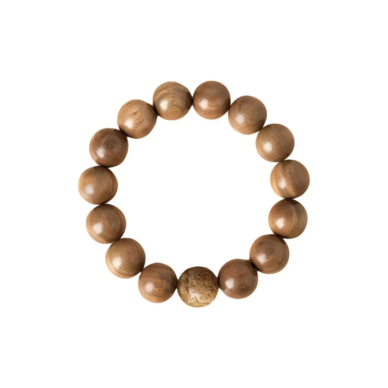Yi Mingju Green Sandalwood Bracelets Unisex-11