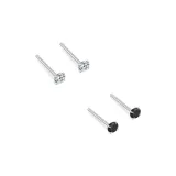 2 Pairs--Crystal White+Tranquil Black
