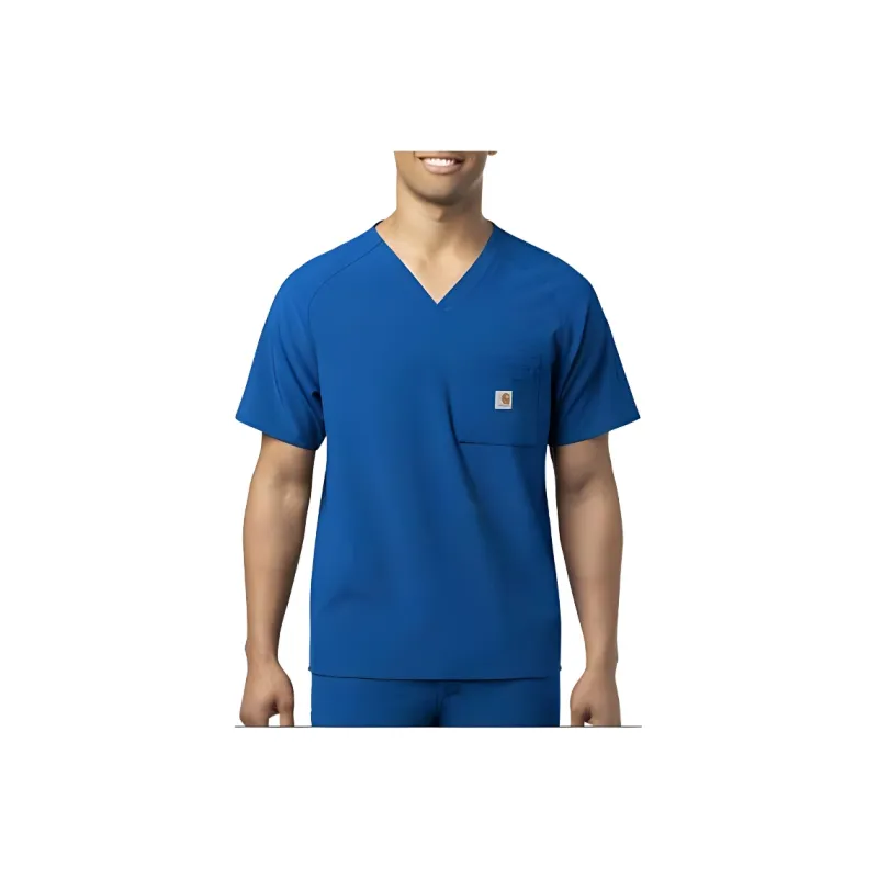 Carhartt C16110 FORCE CROSS-FLEX CHEST POCKET V-NECK SCRUB TOP T-Shirt Regular Men's-2