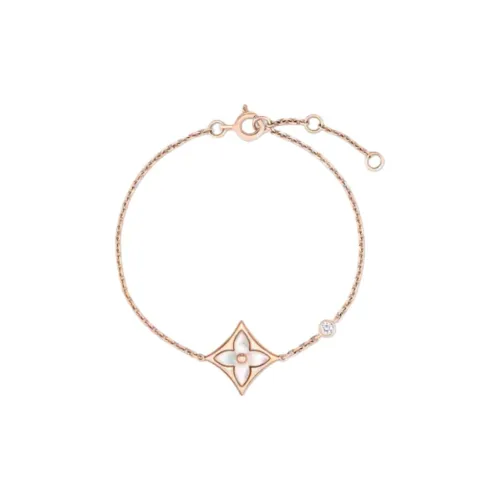 LOUIS VUITTON Color Blossom Bb Star Bracelet Pink Gold White Mother of Pearl And Diamond