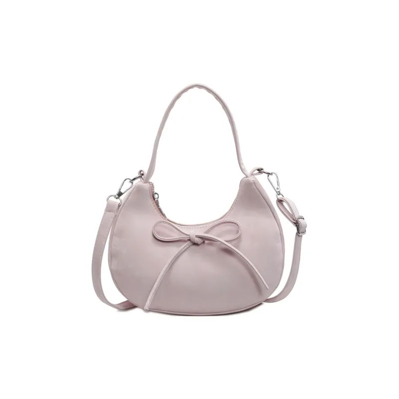 ROUNDOT PU Crossbody One Shoulder Handbags Regular Women's White/Silver/Black/Blue/Pink-26