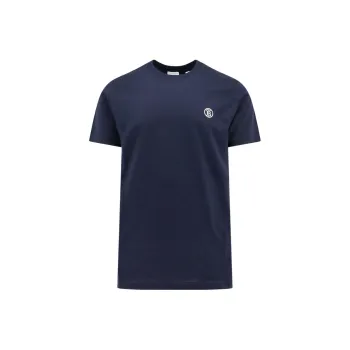 Burberry Logo Embroidered Crewneck T Shirt