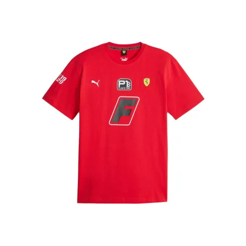 PUMA Scuderia Ferrari T Shirts Men Red