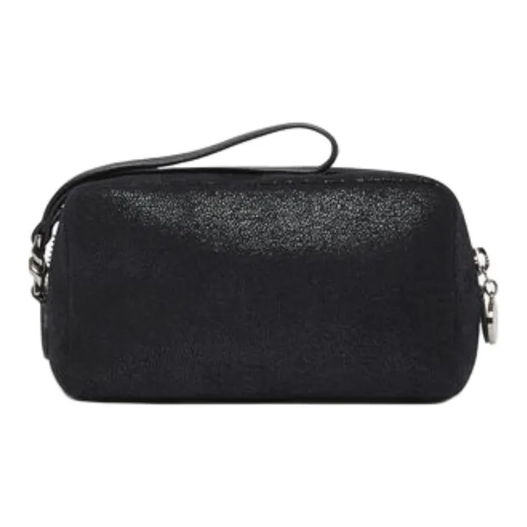 Stella McCartney Polyurethane Handheld Makeup Bag Women's Black-2