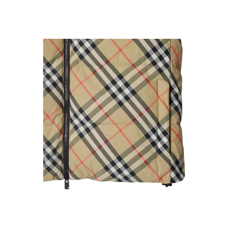 Burberry Check print Reversible Puffer Gilet-4