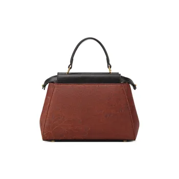 Liang Jin Ji Xiangyun Gauze With Cow Leather Handbag Regular Women's Multicolor