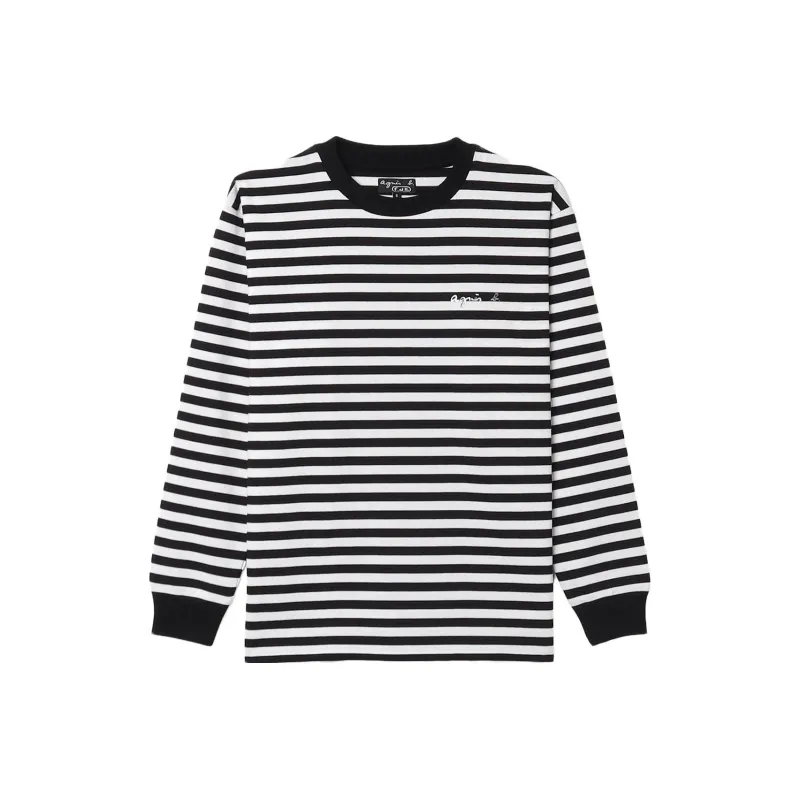 Agnes B. T-Shirts Unisex Black White-0