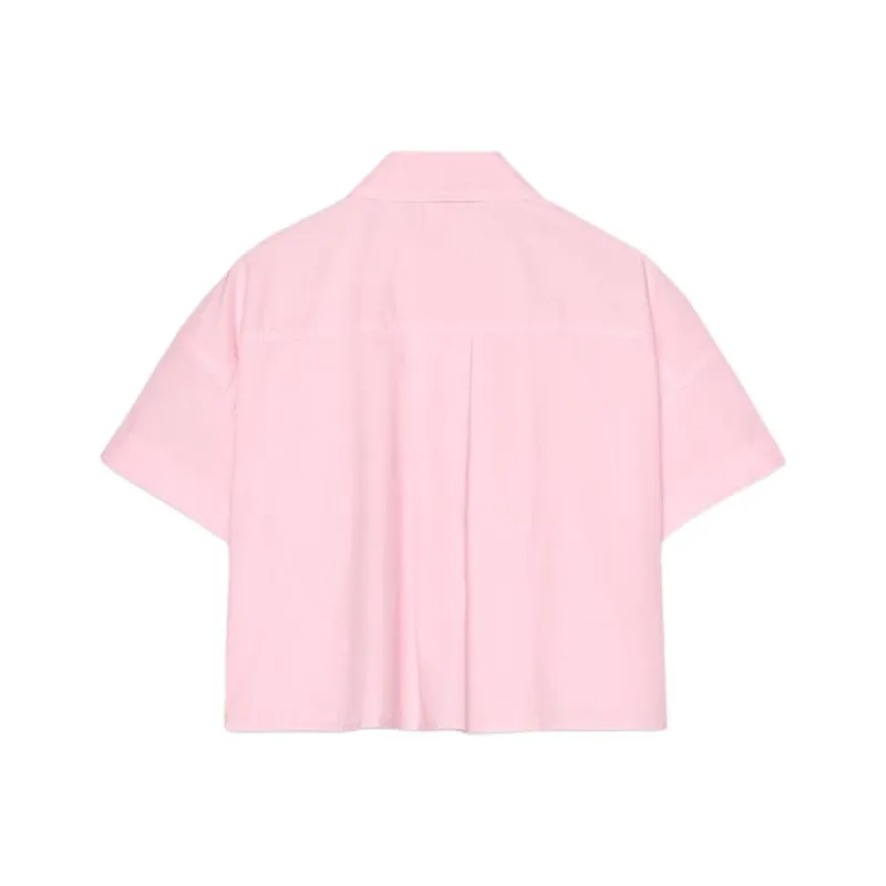 ZARA Shirt Women's Light Pink Red-1