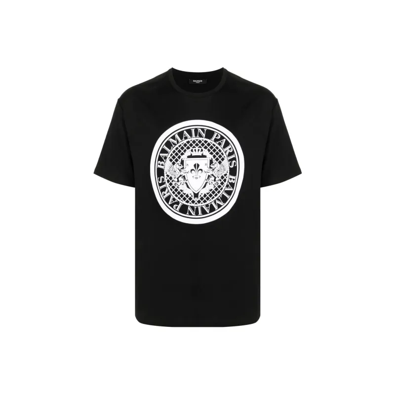BALMAIN T Shirts Men Black-0