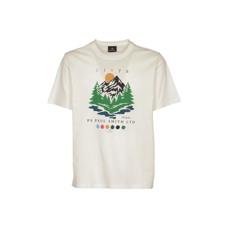 Paul Smith Graphic Printed Crewneck T Shirt-0