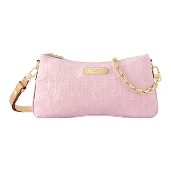 LOUIS VUITTON Liv Pochette Organic Cotton Shoulder Bag Women's Pink