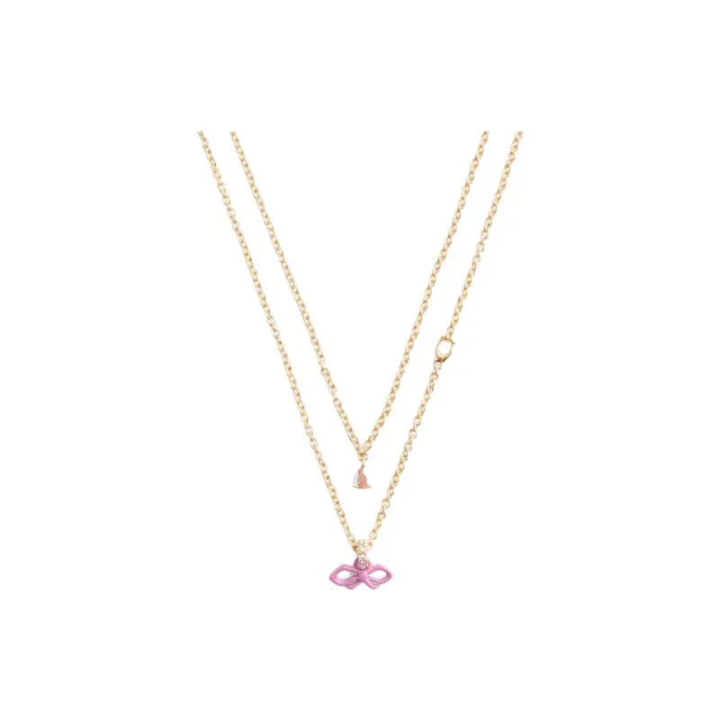 COACH Brass Plated, Glass, Cubic Zircon Necklaces Women's Gold-0