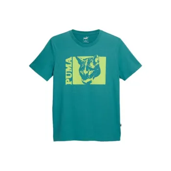 PUMA Retro Block Sherpa T-Shirts Men Green
