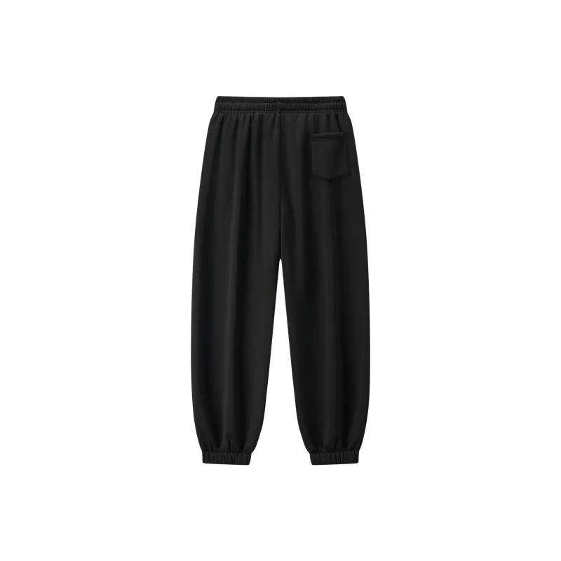 Small Columns Under The Sea Casual Pants Unisex Black-1