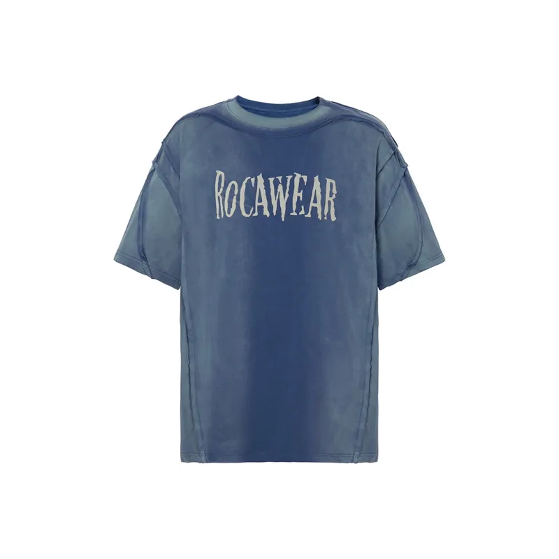 ROCAWEAR T Shirt Unisex Light Blue Gray-0