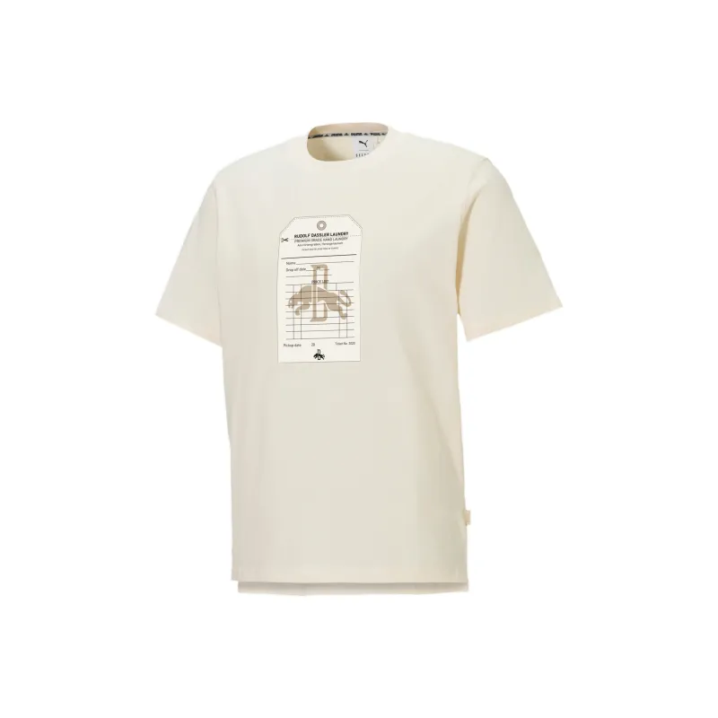 PUMA DASSLER LEGACY T Shirts Unisex Ecru-0