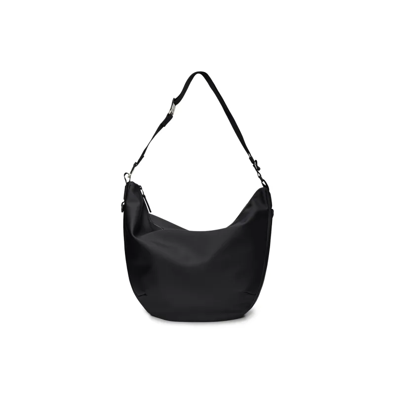Rains Polyester Crossbody Bag, Shoulder Bag Regular Unisex Black/Cameo Brown-0