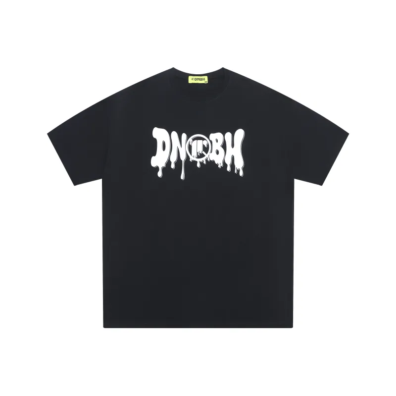 DNBH Loose Fit Casual Crew Neck Heavyweight Short Sleeved T Shirts Unisex-2