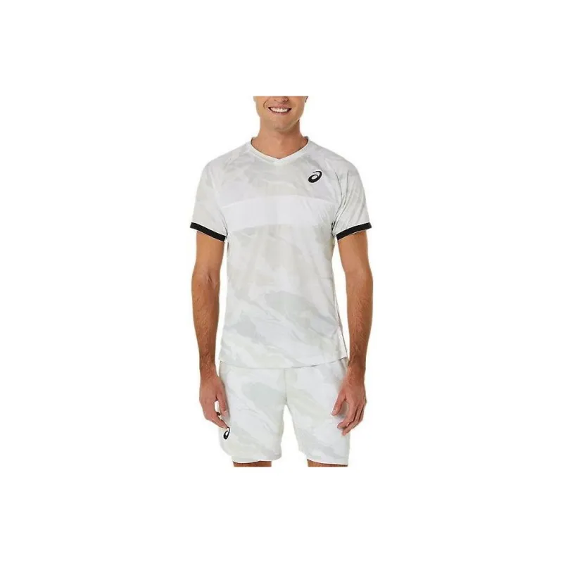 Asics Match Graphic Ss Top T Shirt Men's Gray-0