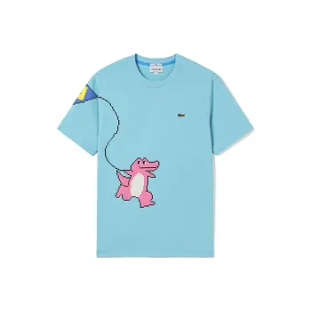 LACOSTE T Shirt Unisex Tide Blue