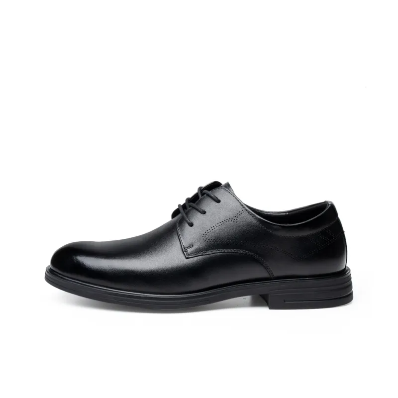 FED Dress Shoes Men Low Top Black-0