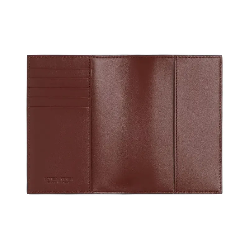 Bottega Veneta CASSETTE Calfskin Passport Holder Men's Space Blue-2