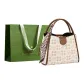 Square Fabric-Ecru+Shopping Bag