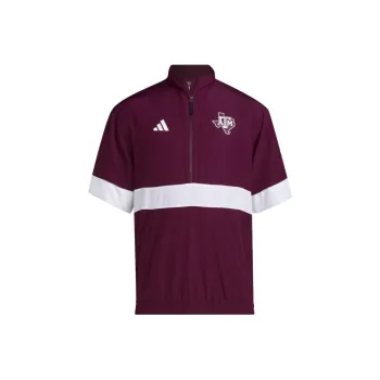 Adidas Free Shipping With AdiClub Texas A&M Training Strategy 1/4 Zip Top