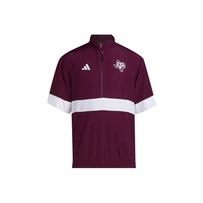 Adidas Free Shipping With AdiClub Texas A&M Training Strategy 1/4 Zip Top-0