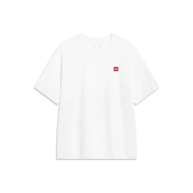 LiNing Sports Fashion Collection T Shirt Unisex White-0