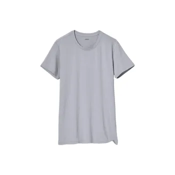 UNIQLO UNIQLO AIRism Mesh Series T-Shirt Men's Light Gray