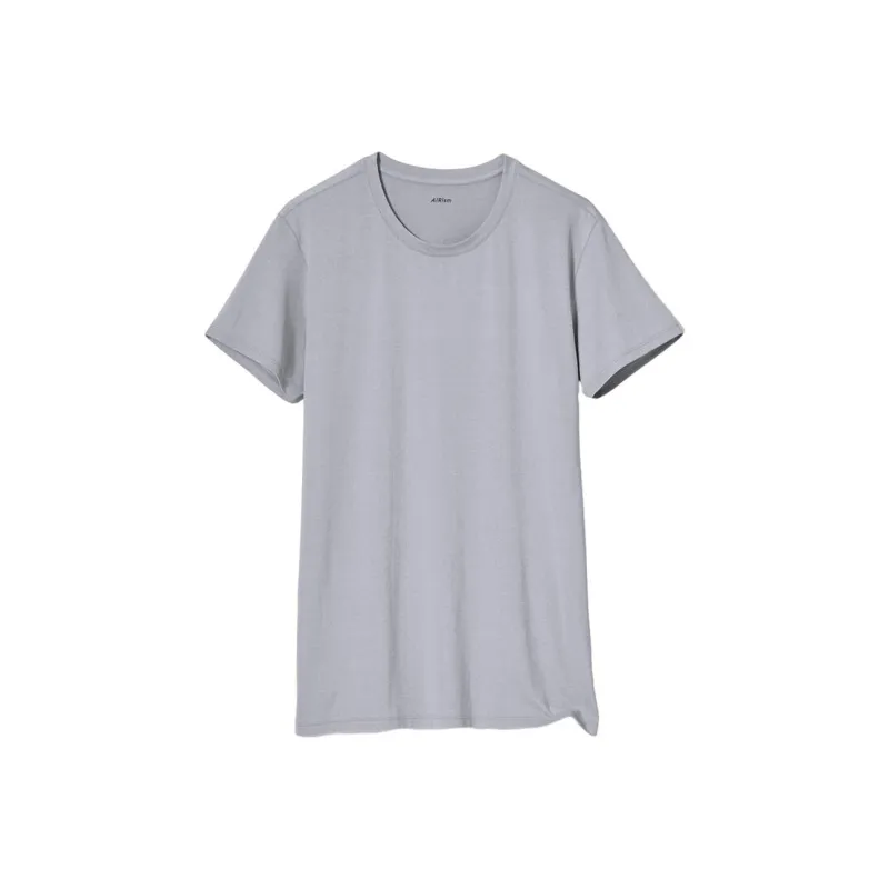 UNIQLO UNIQLO AIRism Mesh Series T Shirt Men's Light Gray-0