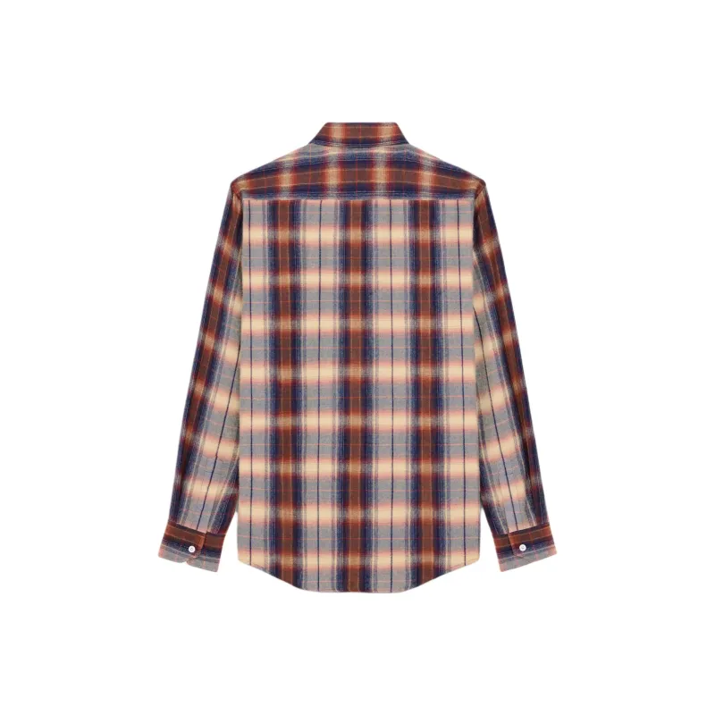 CELINE Check Pattern Viscose Shirt-1