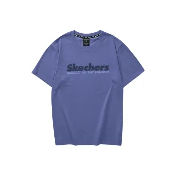 Skechers Drop Shoulder Sleeve T Shirt Men's Swordfish Blue