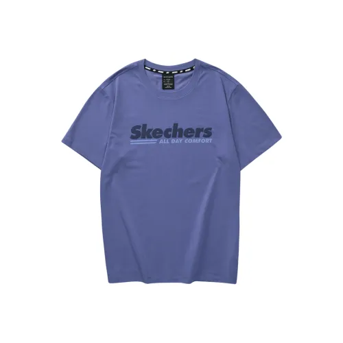 Skechers Drop Shoulder Sleeve T Shirt Men's Swordfish Blue