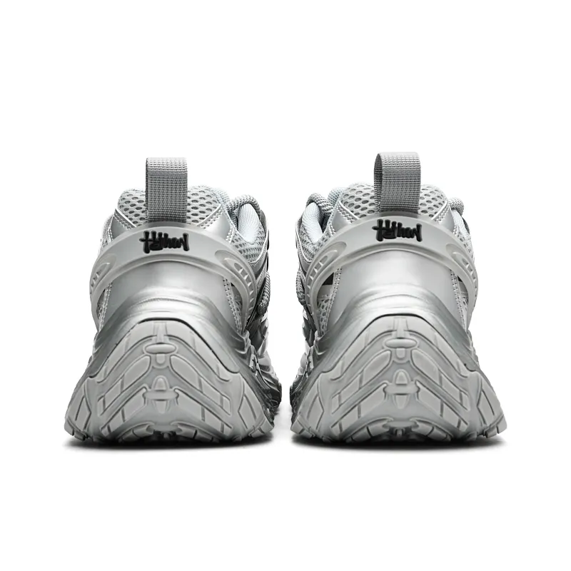 ORD Low Top Chunky Sneakers Unisex Silver-3