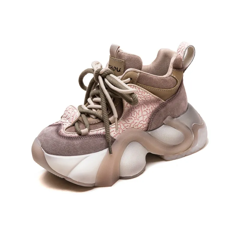 MATA Height Increasing Low Top Chunky Sneakers Women's-5