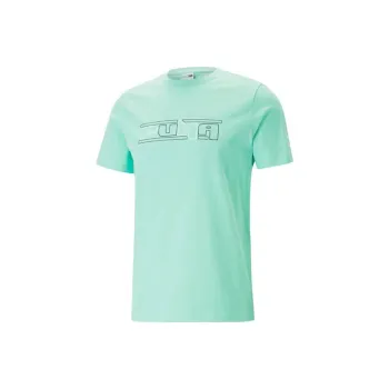 PUMA T Shirts Men Light Green