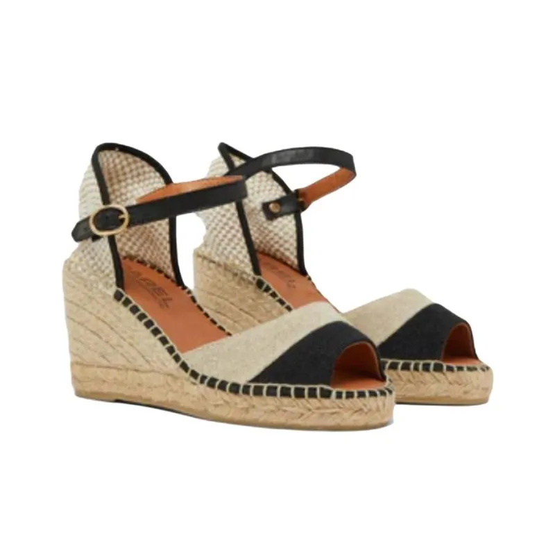 Carel Espelette Wedge Heel High Heels 8.5cm Women's Beige-2