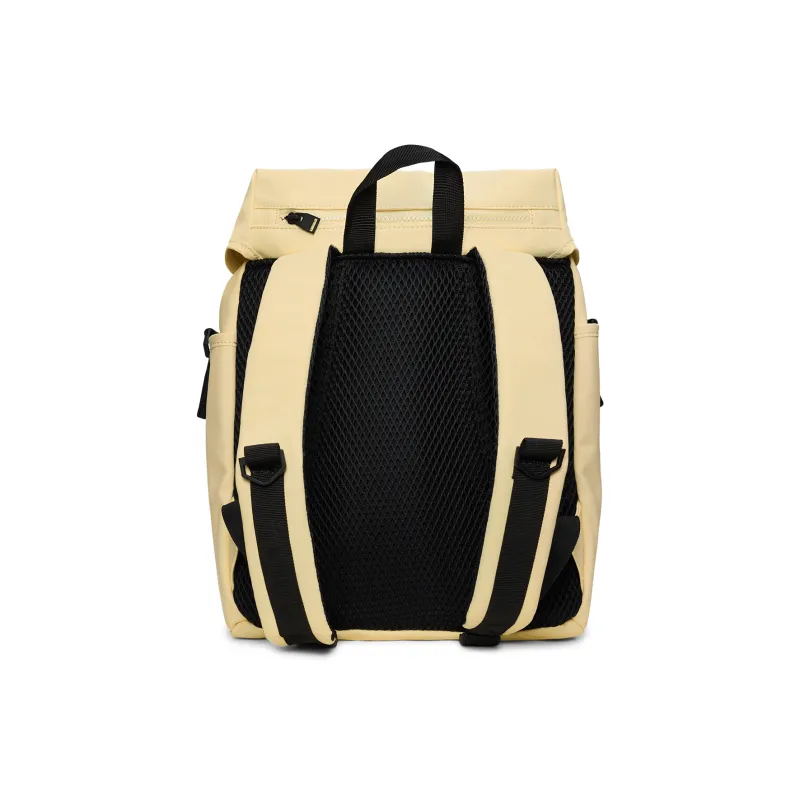 Rains Polyester Backpack Unisex Black/Rose Brown/Soft Light Yellow-16
