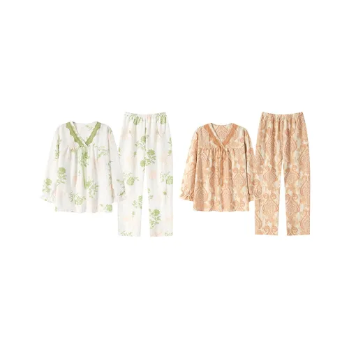 Herbal Primer Pajama Set Women's Combo Set