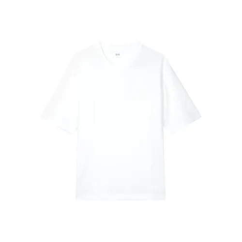 UNIQLO Drop Shoulder Sleeve T Shirt Men's White
