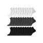 30 Pack (10 White+10 Dark Gray+10 Black)