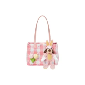 Disney Artificial Leather Tote Bag, Shopping Bag, Handbag, Shoulder Bag Women's Pink