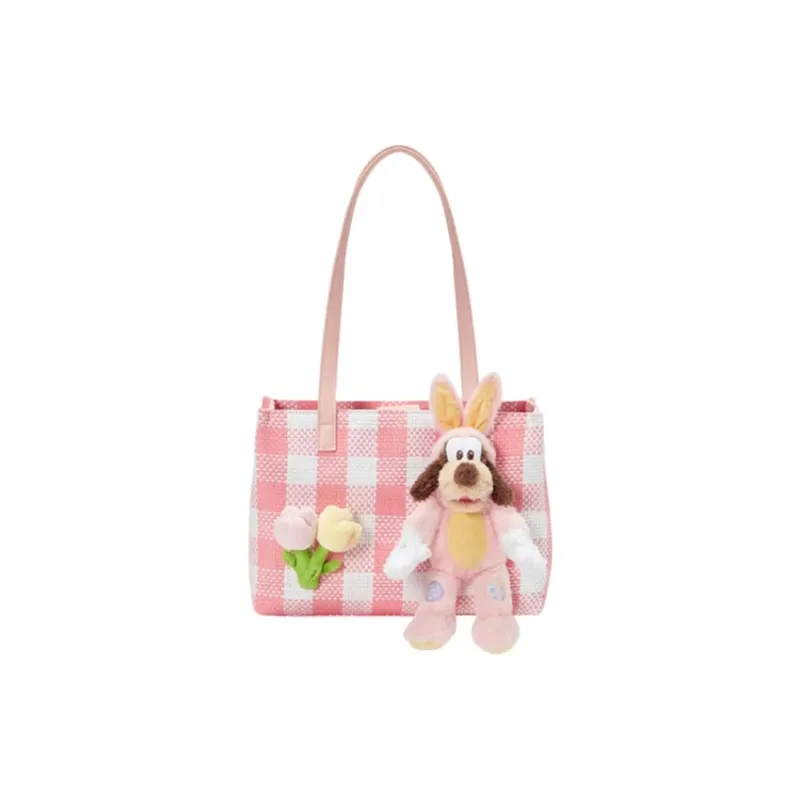 Disney Artificial Leather Tote Bag, Shopping Bag, Handbag, Shoulder Bag Women's Pink-0