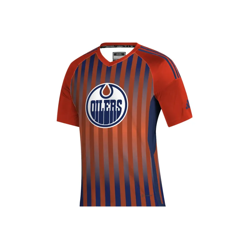 Adidas Oilers Hockey Tee-0