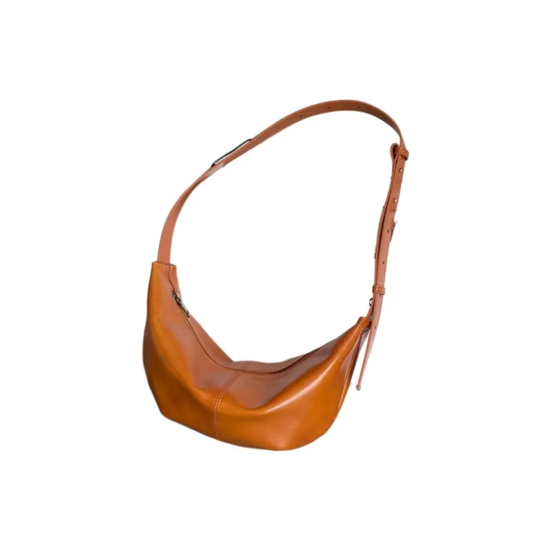 H YXIANG Top Grain Cow Leather Shoulder Bag Regular Women's Multicolor-7