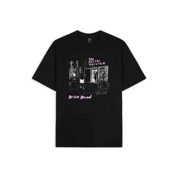 Brain Dead X THE POSTAL SERVICE T-SHIRT T-Shirt Unisex Black