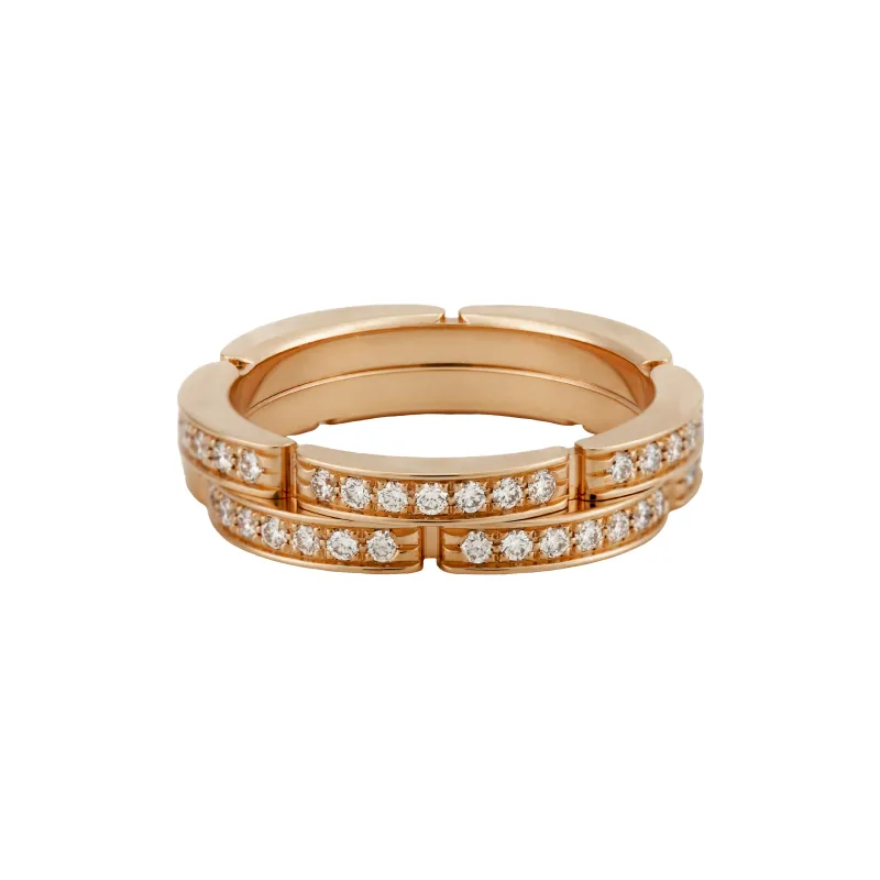 CARTIER Maillon Panthere Collection 18K Rose Gold Rings Unisex-0